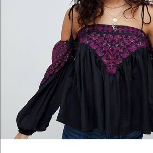 NWT Free People Vacation Cold Shoulder Top